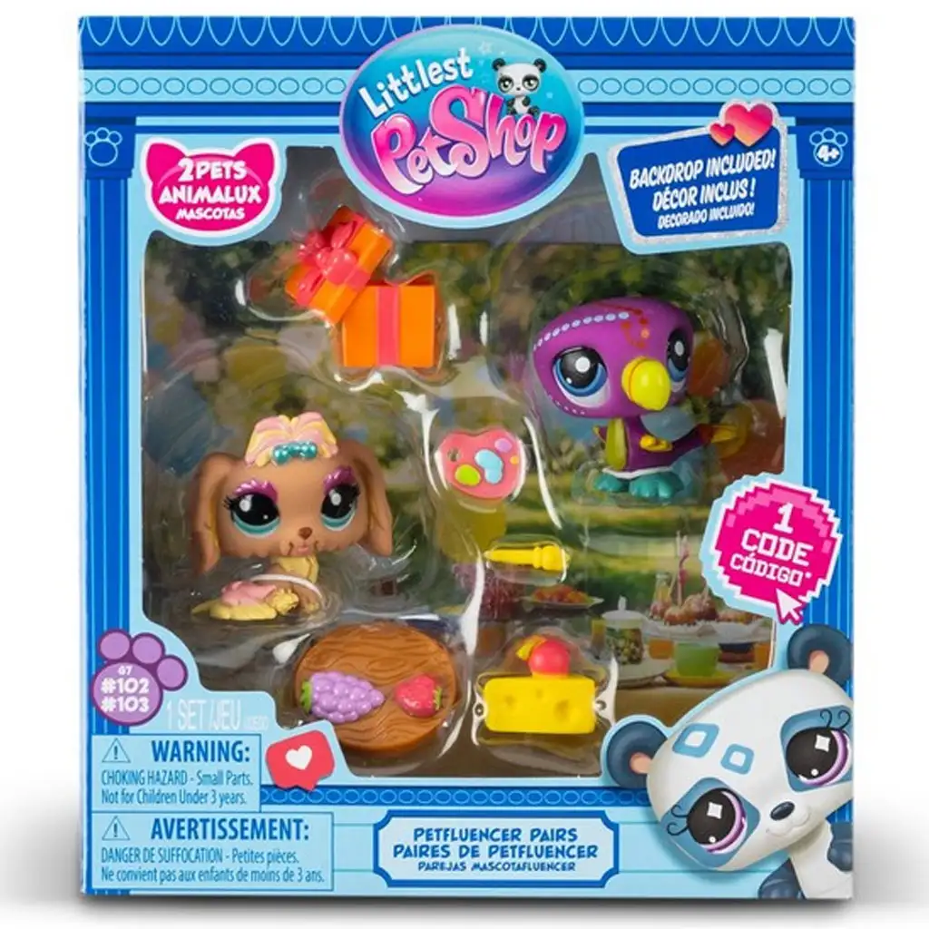 Littlest Pet Shop: Petfluencer - Garden Party figúrka balíček 2. Séria