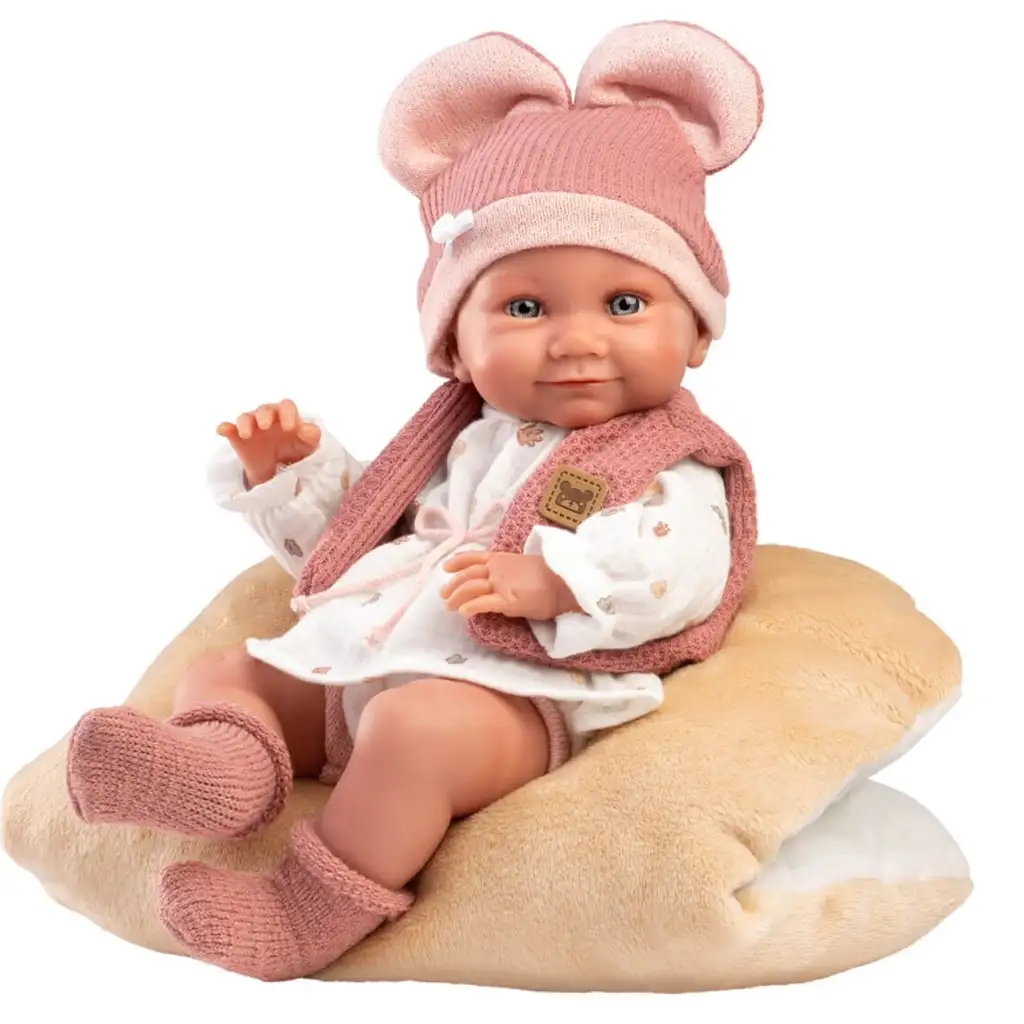 Llorens: Nica novorodené dievčatko s mäkkým vankúšom 38 cm