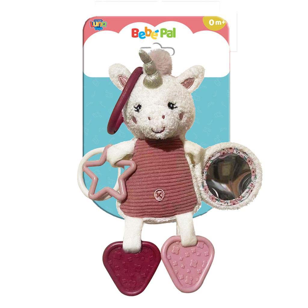 Luna: Bebé Pal - Plyšový jednorožec pre bábätká s hryzátkom