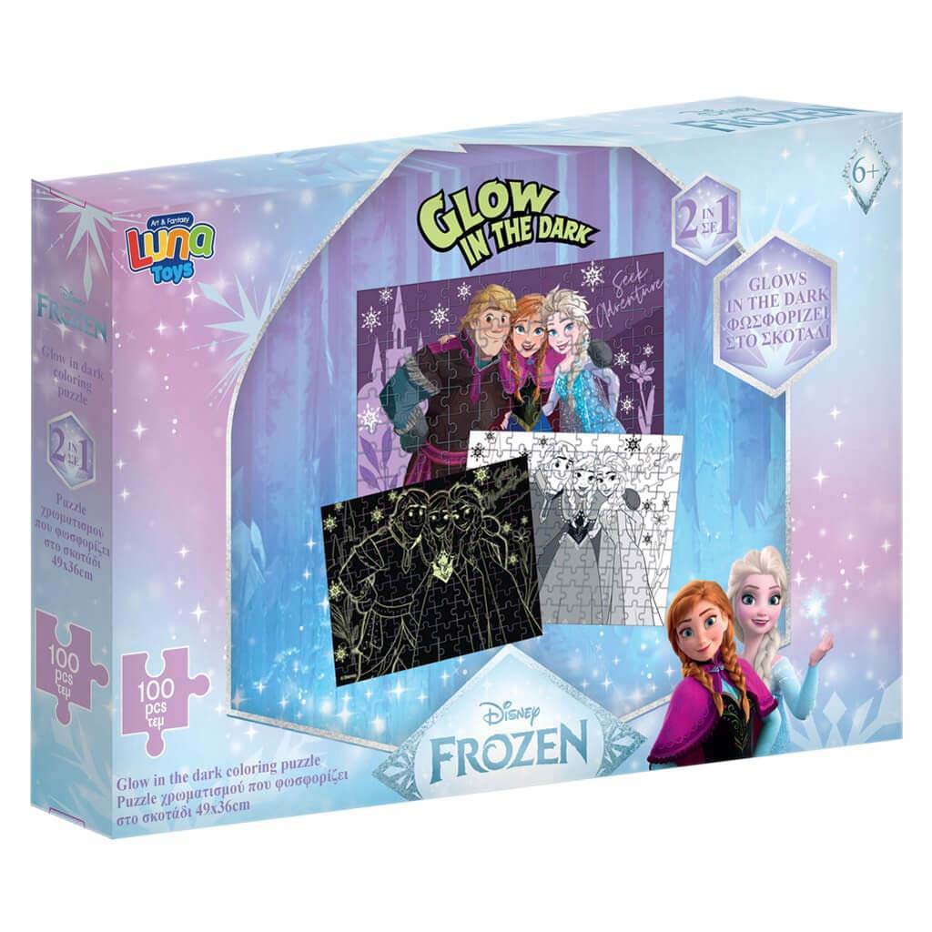 Luna: Frozen, 100-dielna svietiaca puzzle do tmy