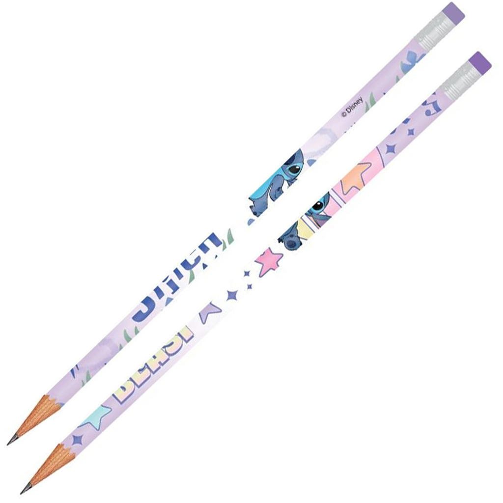 Luna: Grafitová ceruzka s gumou Lilo & Stitch, v dvoch rôznych variantoch, 1 ks