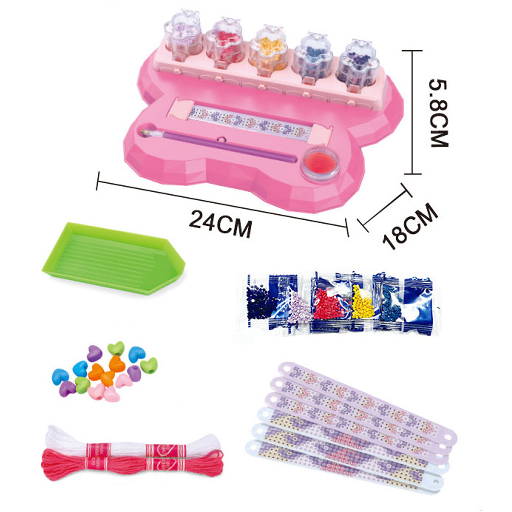 Luna: Kreatívna súprava na výrobu náramkov s diamantovou mozaikou – DIY kép 2