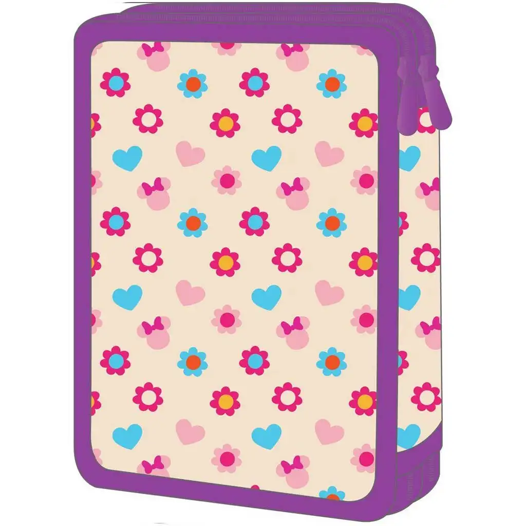 Luna: Minnie Love 2-poschodové plnené puzdro na perá kép 2