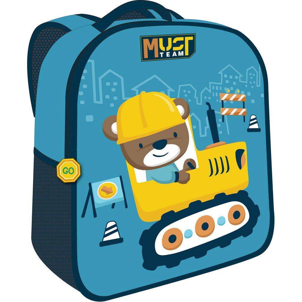 Luna: Must Team 3D stavebný batoh s medvedím motívom pre škôlkarov 26x10x32 cm kép 1
