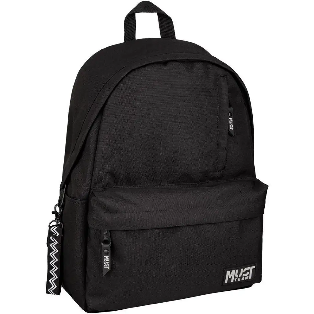 Luna: Must Team Monochrome čierny školský batoh, ruksak 32x17x42cm