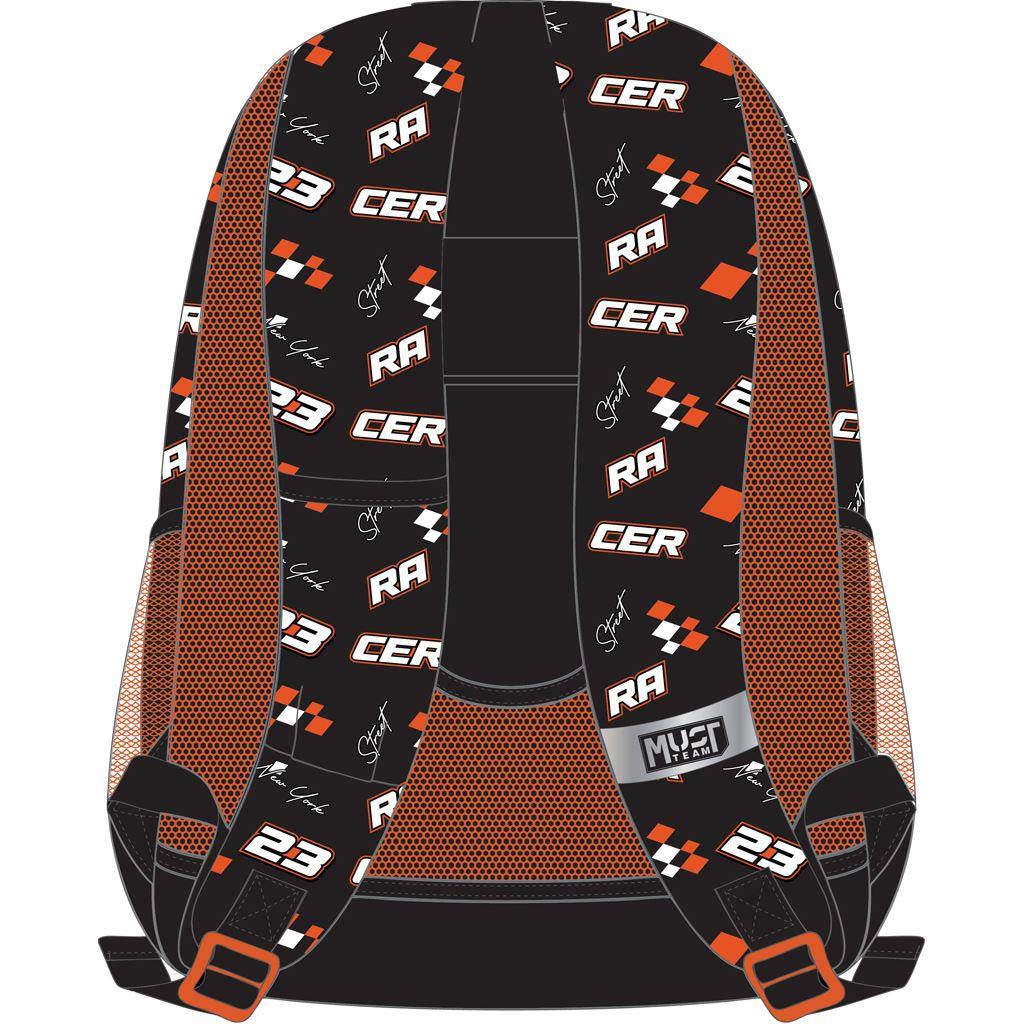 Luna: Must Team Street Racer auto zaoblený trojkomorový školský batoh, ruksak 32x18x43 cm kép 2
