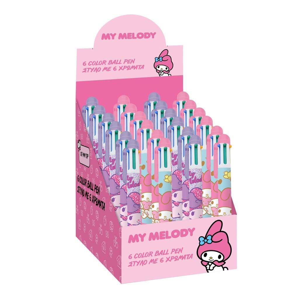 Luna: My Melody 6-farebné guľôčkové pero rôzne druhy 1 ks