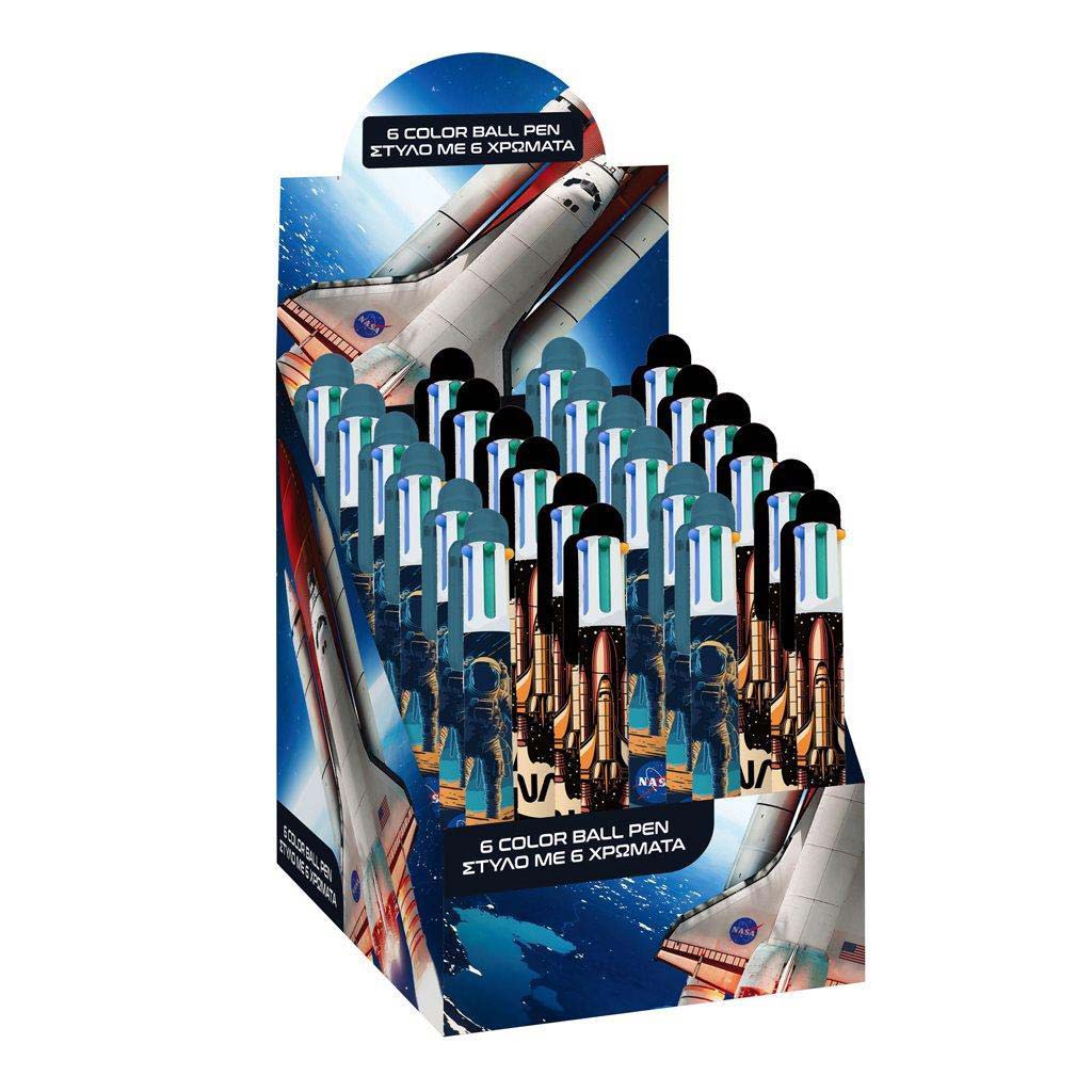 Luna: NASA 6-farebné guľôčkové pero, rôzne druhy, 1 ks