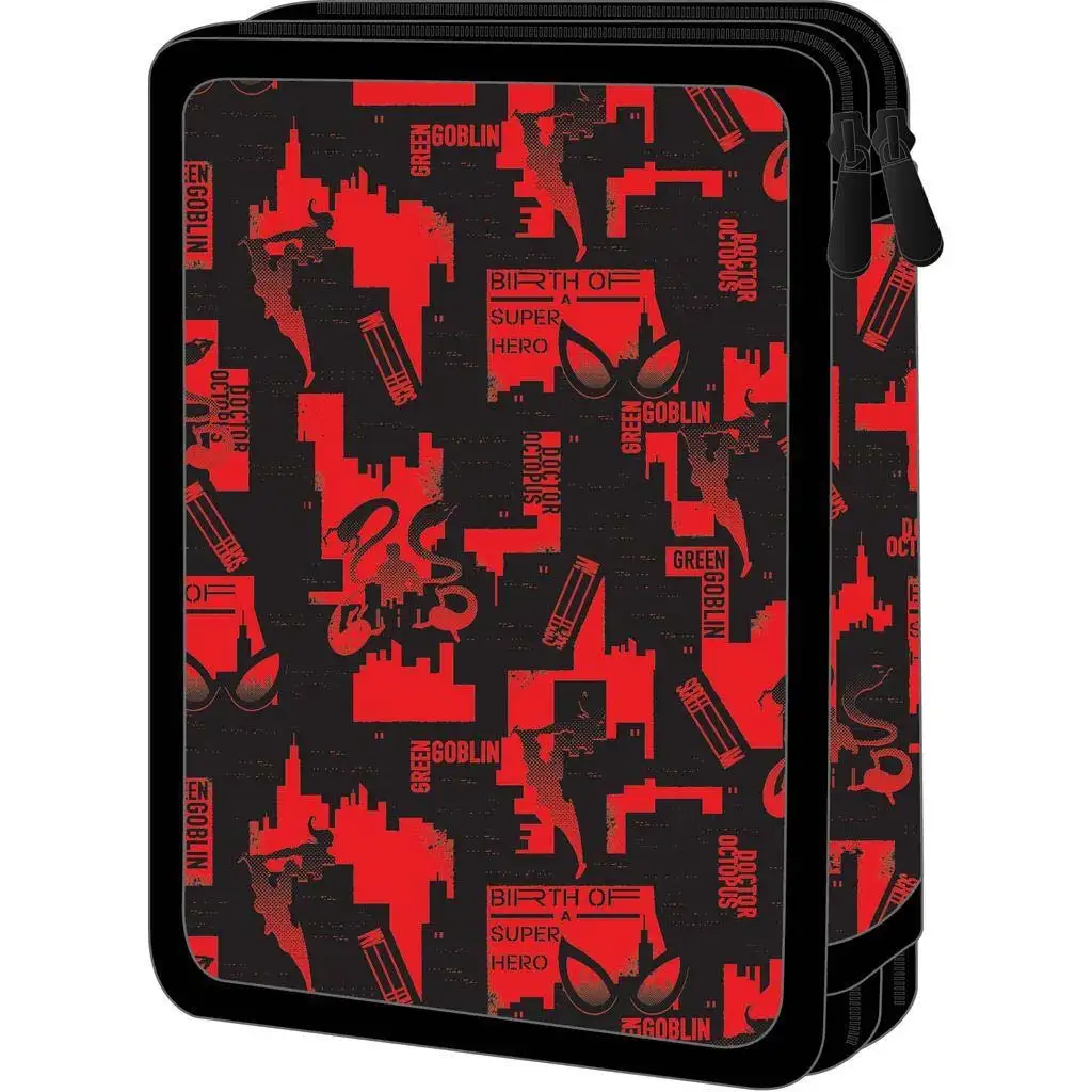 Luna: Spider 2-poschodové plnené púzdro na perá – Eyes dizajn kép 2