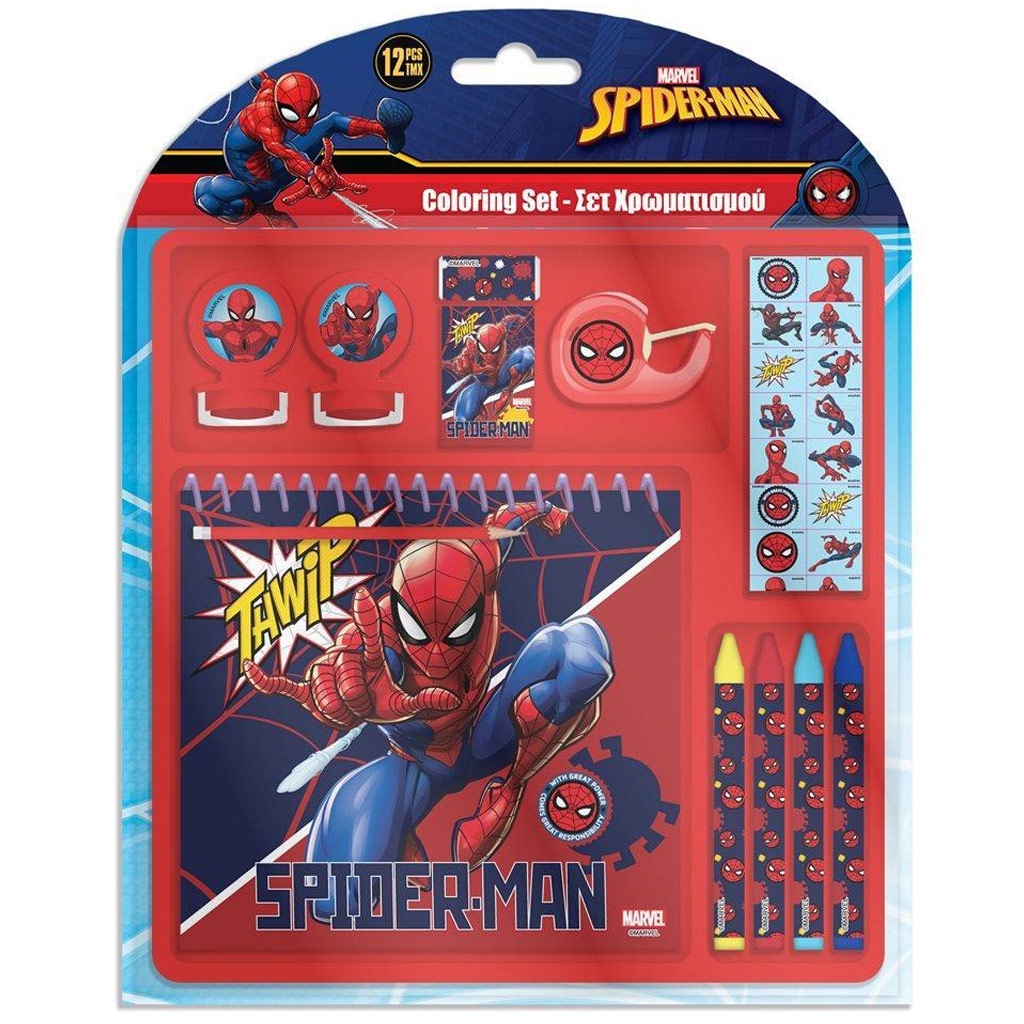 Luna: Spider-Man - 12-dielna omaľovánka set