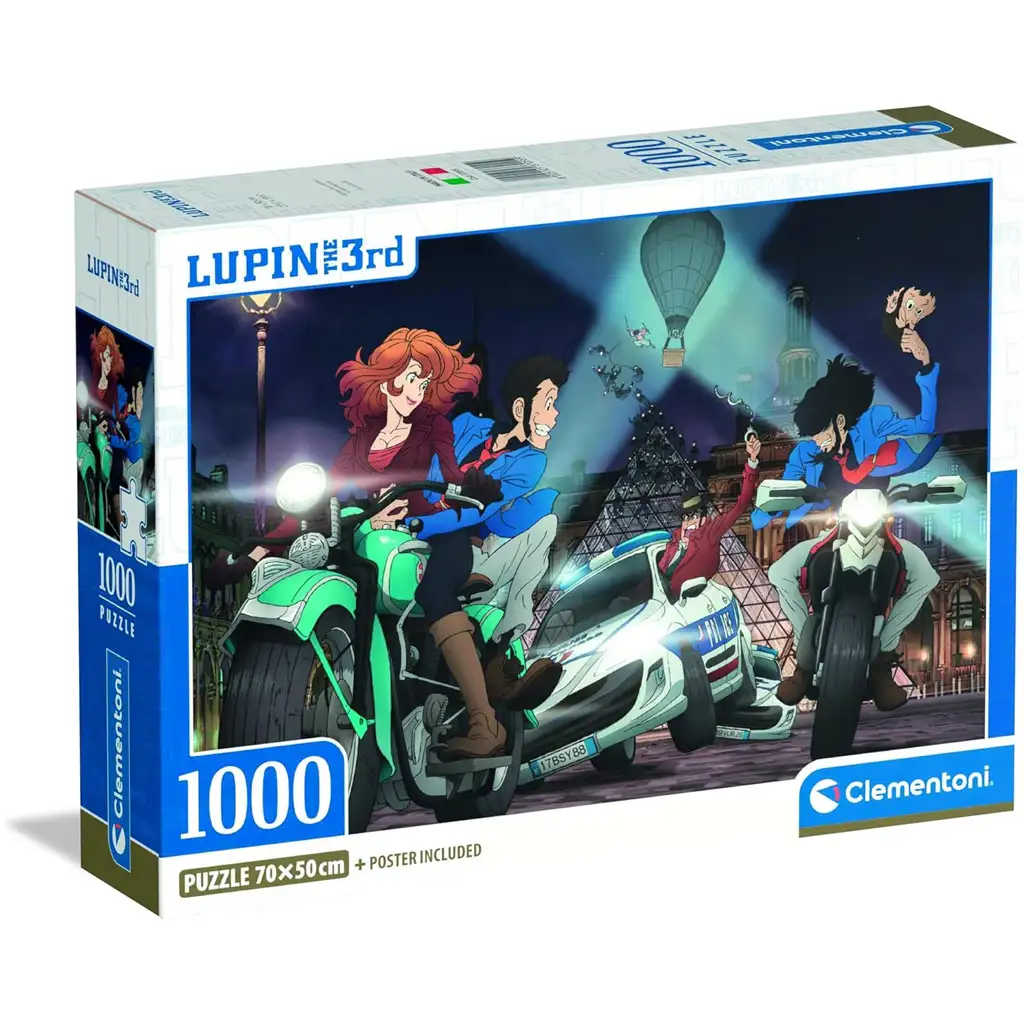 Lupin III - Parížska naháňačka 1000-dielne puzzle - Clementoni