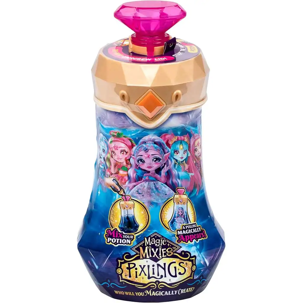 Magic Mixies: Pixlings Amber bábika s farbou na vlasy kép 2