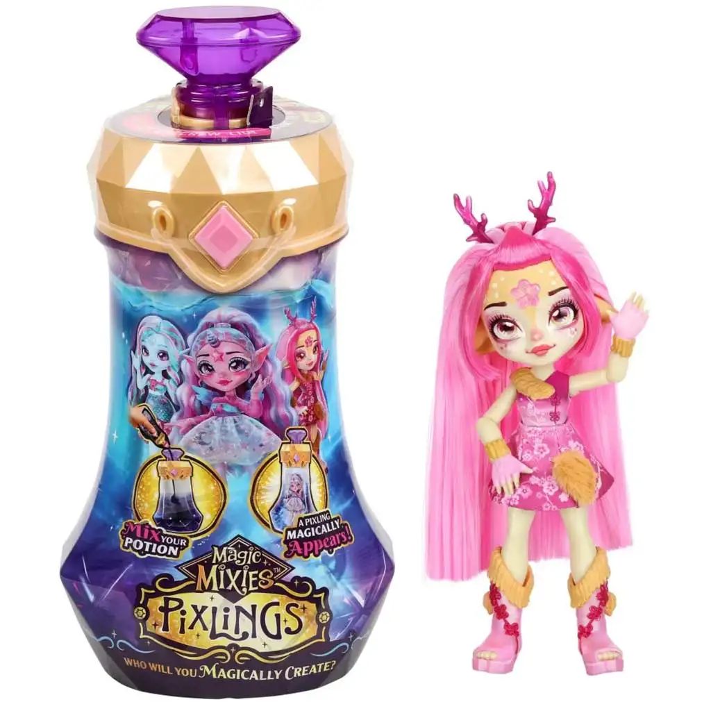 Magic Mixies: Pixlings Deerle bábika s česateľnými vlasmi