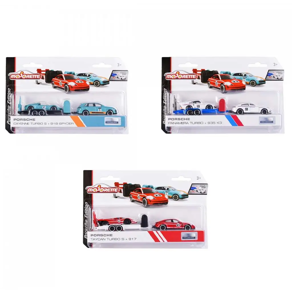 Majorette: Porsche autá s prívesom v rôznych variantoch - Simba Toys