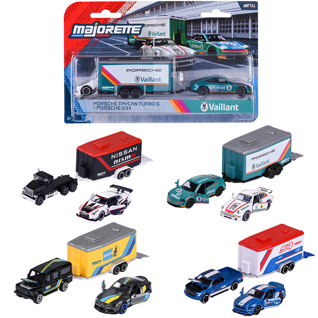Majorette: Racing Deluxe autíčko s prívesom, viac druhov, 1 ks - Simba Toys
