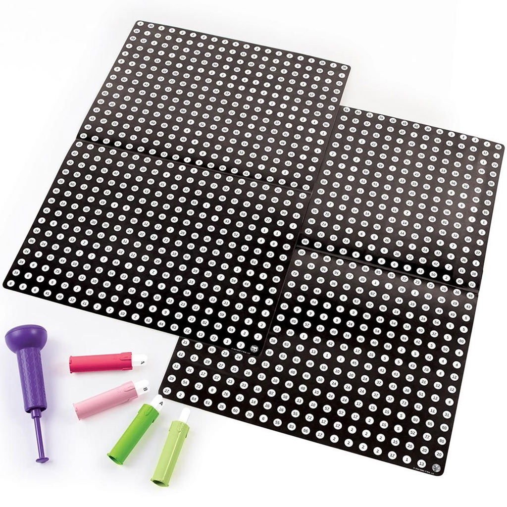 Make It Real: Bodkovacia pečiatka so samolepkami, 2 ks, mačička-mica a dinosaurus kép 3