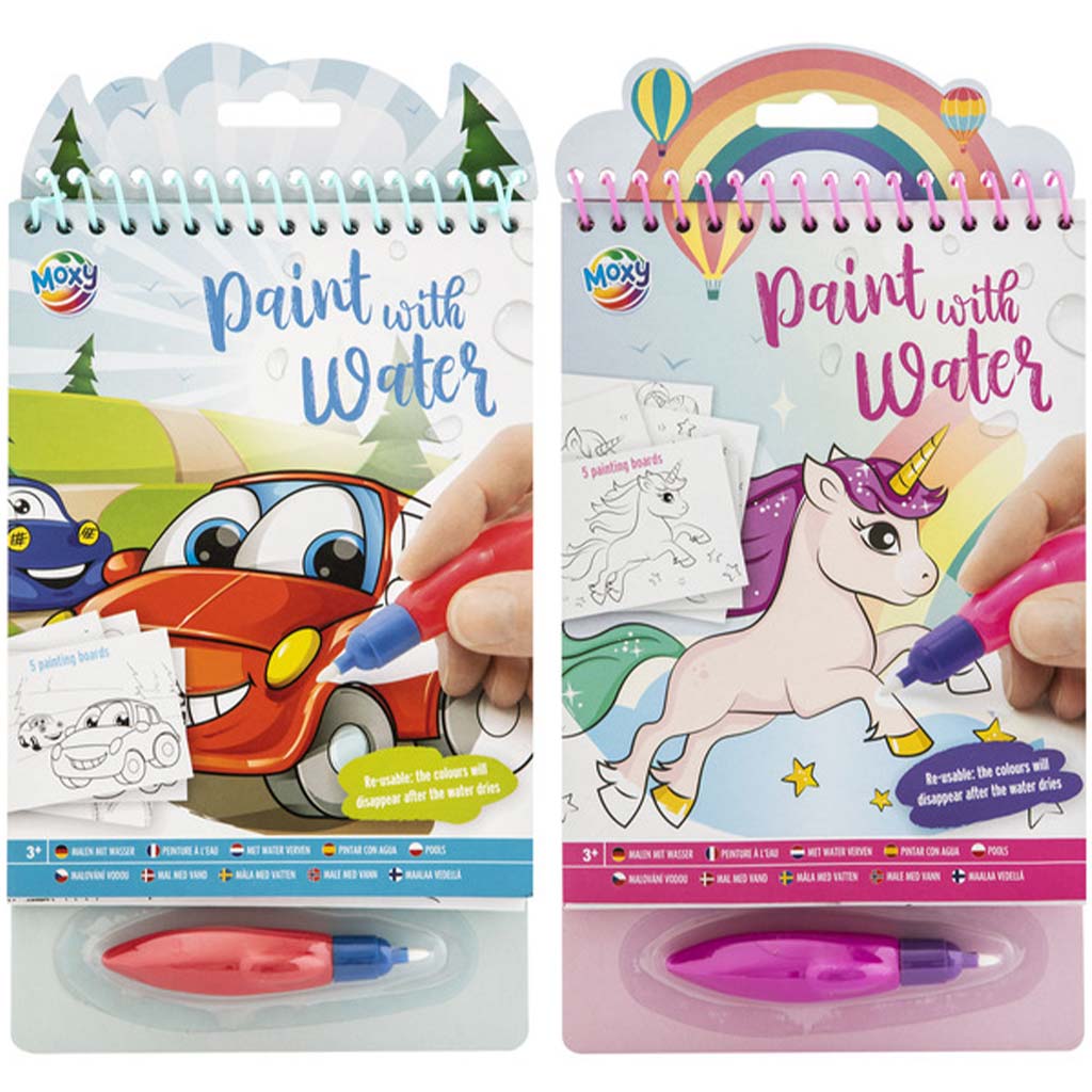 Maľuj vodou 5 plochých 23x14 cm rôznych