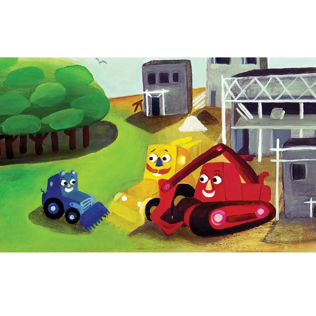 Malý bager diapozitív