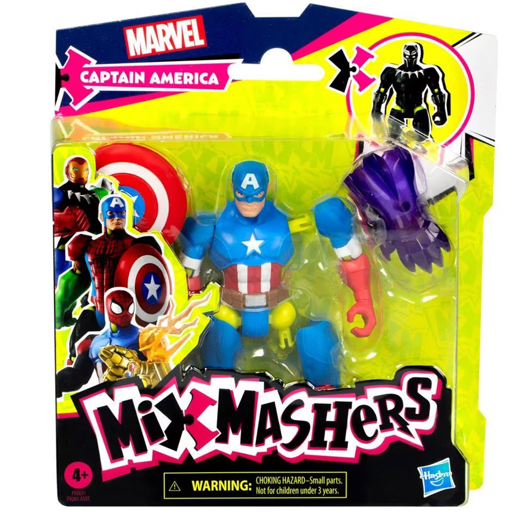 Marvel Mix Mashers: Avengers Kapitán Amerika figúrka s doplnkami - Hasbro