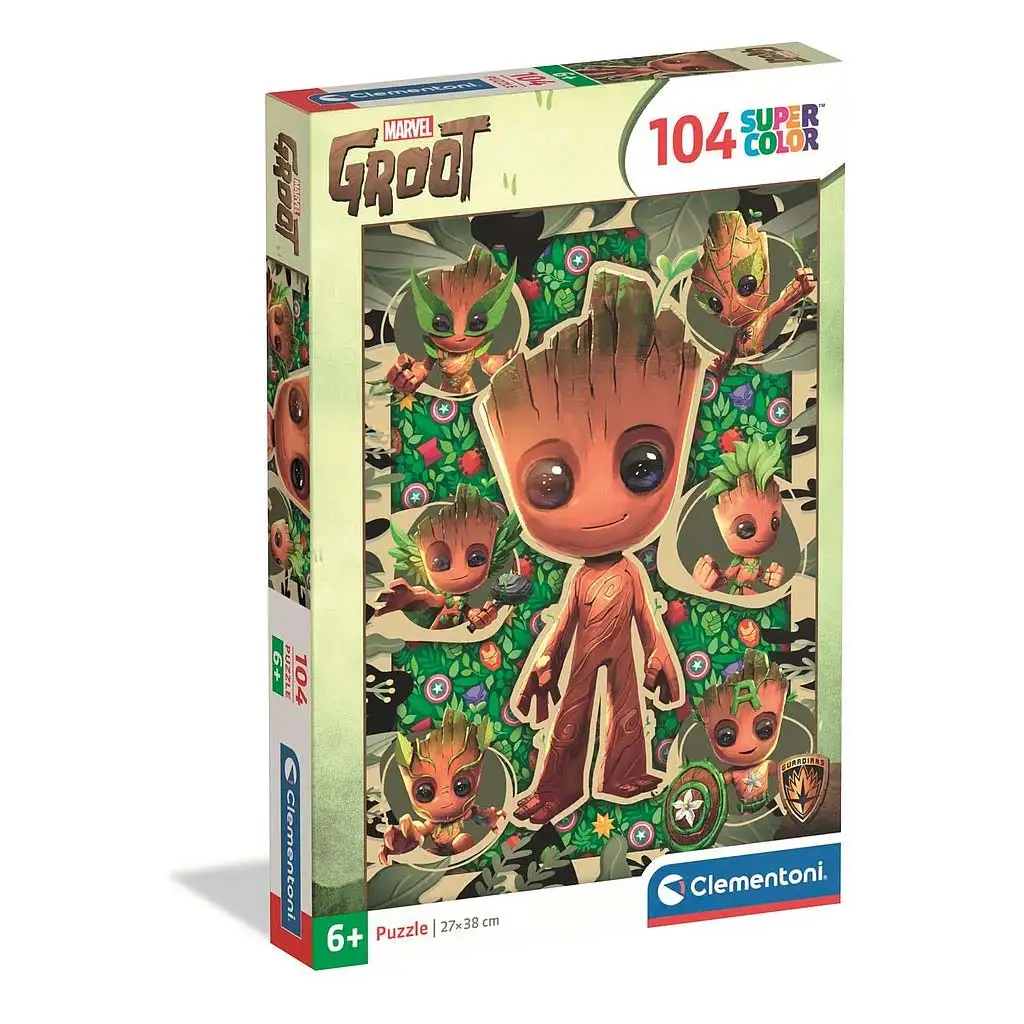 Marvel Strážcovia galaxie Groot 104-dielna supercolor puzzle - Clementoni