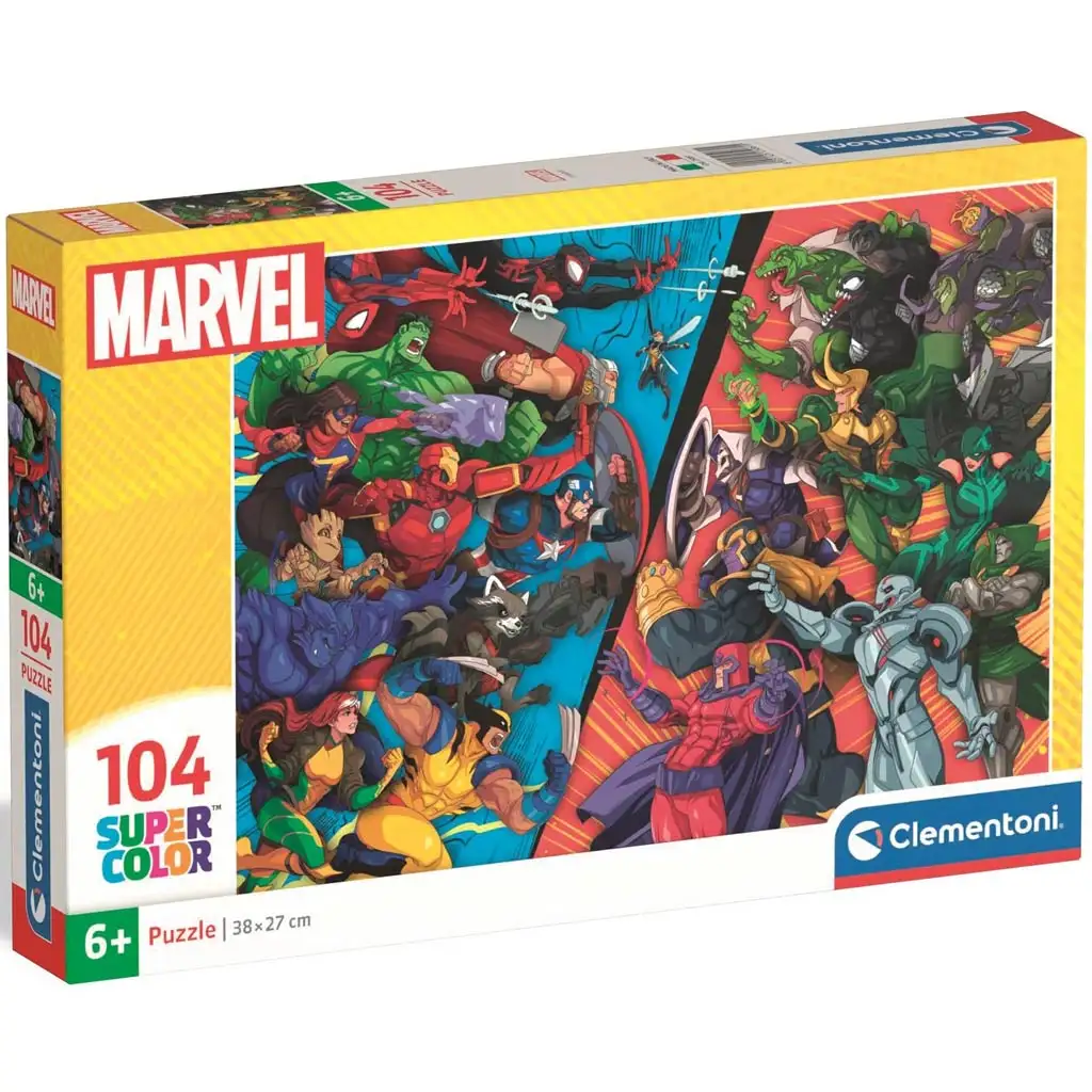 Marvel: Super Color Puzzle 104 dielikov - Clementoni
