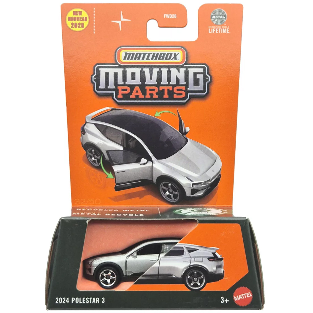 Matchbox: 2024 Polestar 3 otvárateľné autíčko 1/64 – Mattel