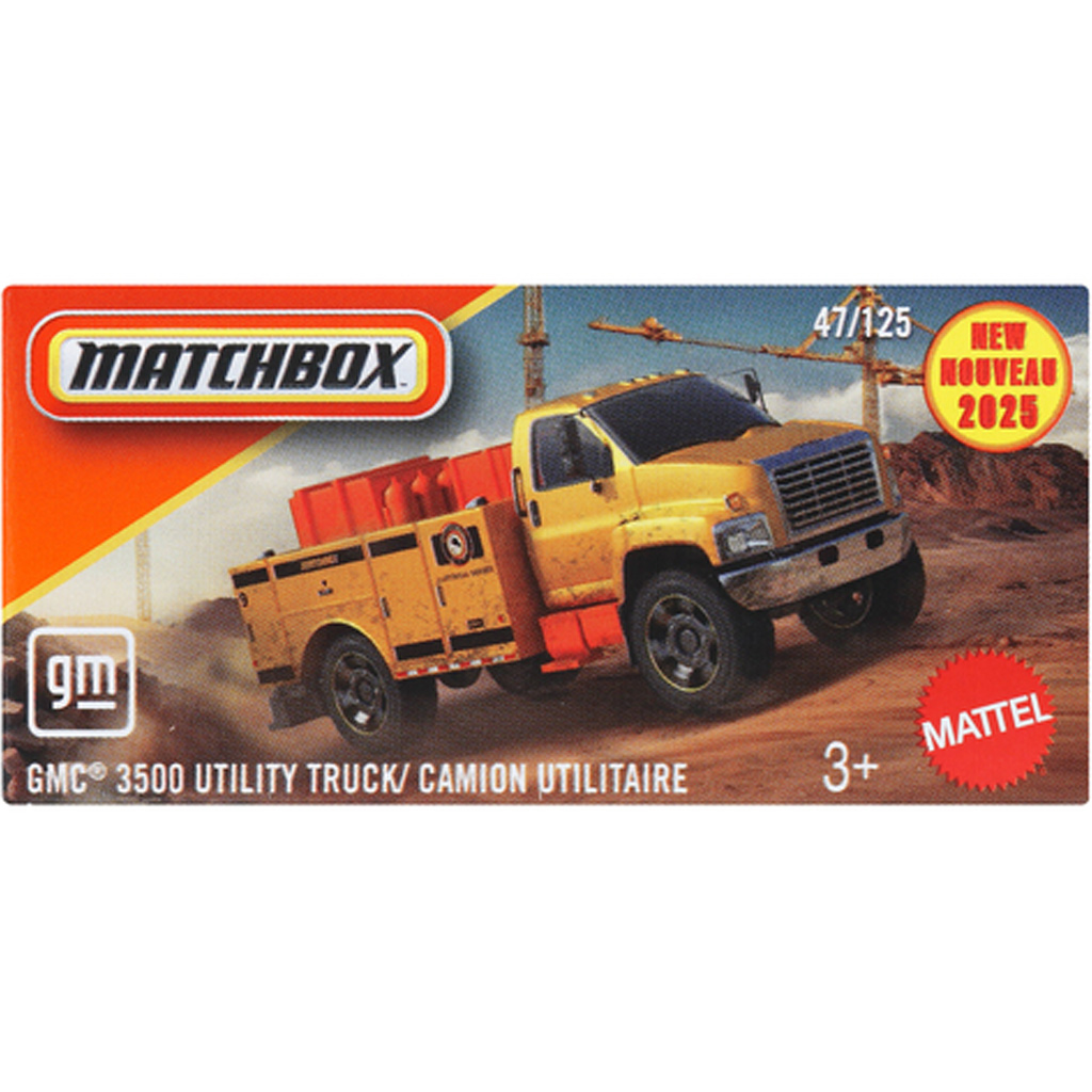 Matchbox: GMC 3500 Utility Truck v papierovej krabičke, autíčko 1/64 - Mattel