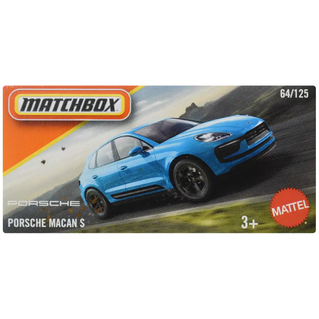 Matchbox: Papierová krabička Porsche Macan S autíčko 1/64 - Mattel