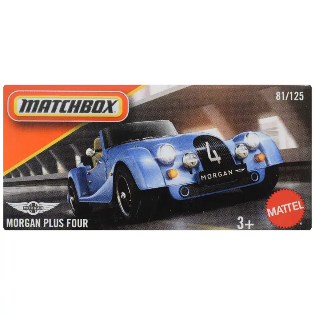 Matchbox: Papierová škatuľka Morgan Plus Four autíčko 1/64 - Mattel