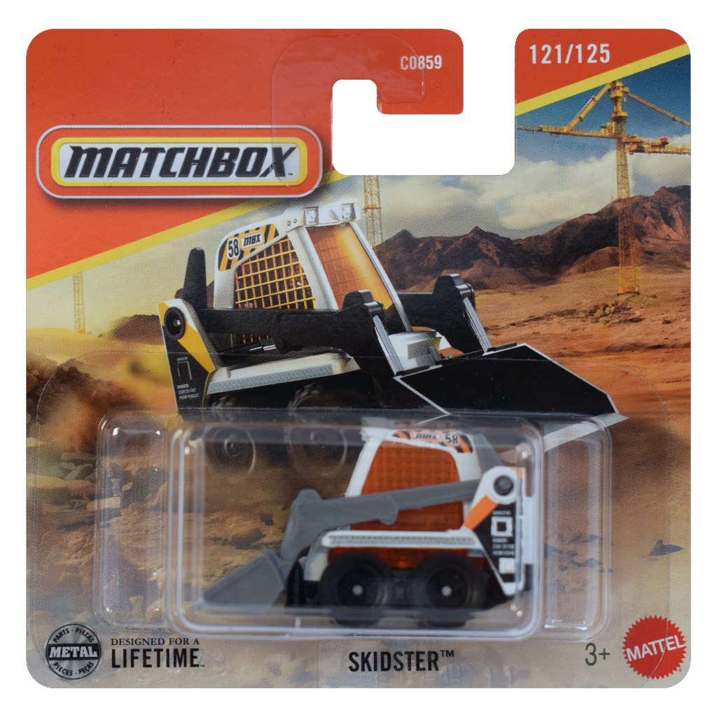 Matchbox: Skidster biele autíčko 1/64 - Mattel
