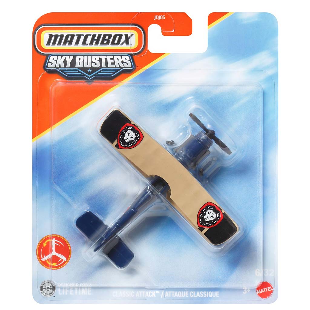 Matchbox Sky Busters: Classic Attack lietadlo model 1/64 - Mattel