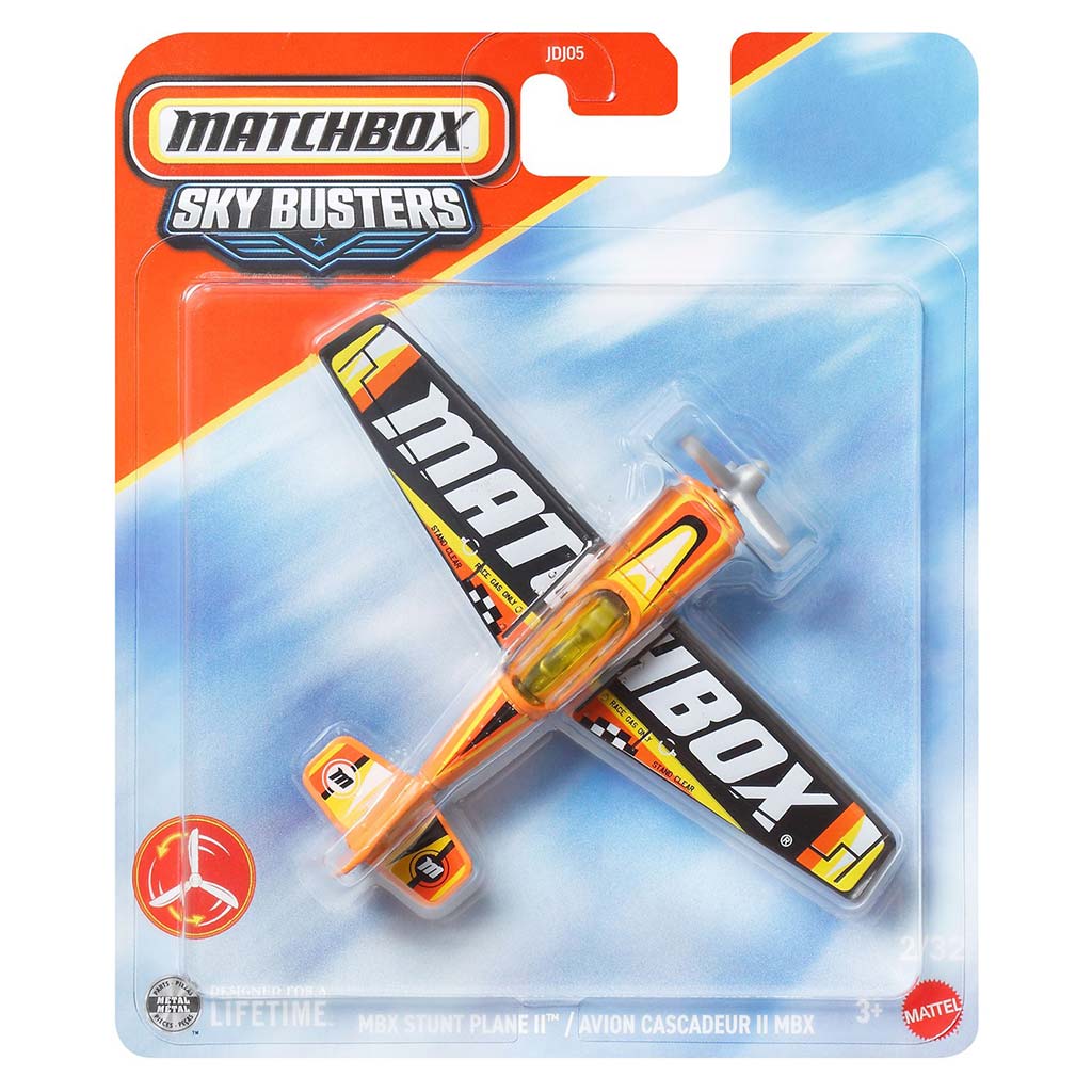 Matchbox Sky Busters: Stunt Plane II lietadlový model 1/64 - Mattel