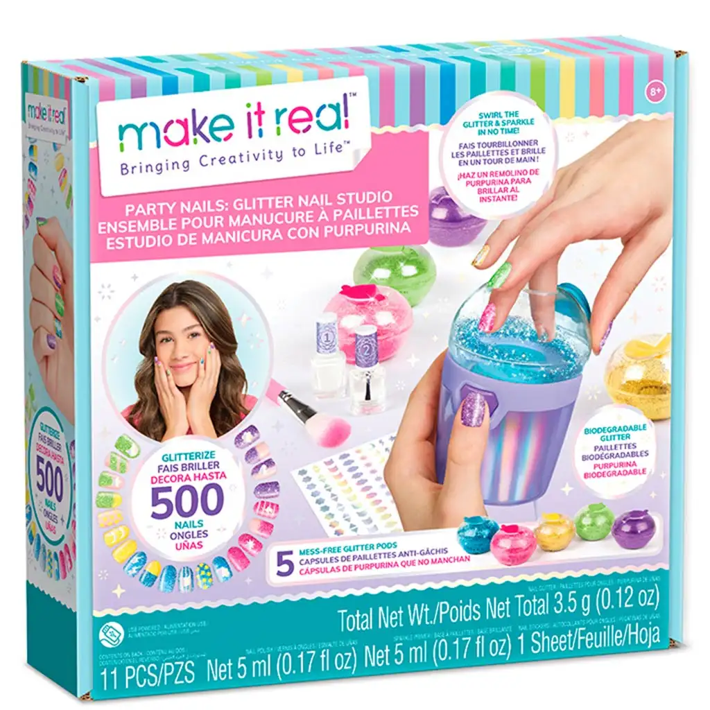 Mate It Real: Lesklý parti nechtový set hry