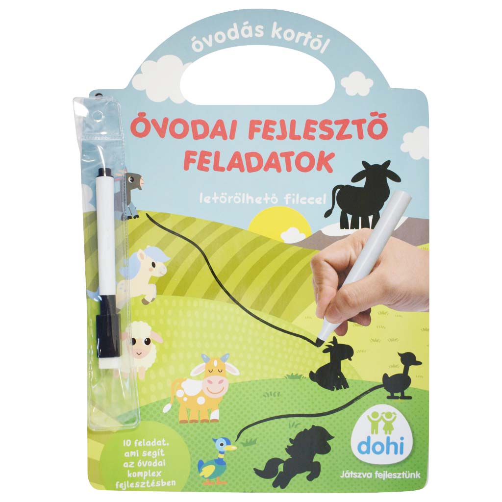Materské rozvojové úlohy od predškolského veku so stierateľnou fixkou - D-Toys