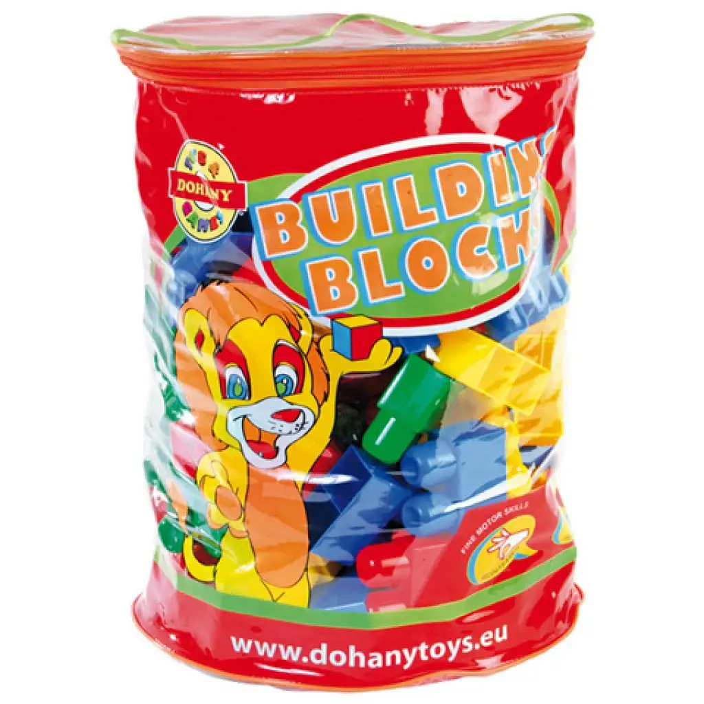 Maxi Blocks stavebnicová sada 112 ks-ová v plastovom vreci - D-Toys