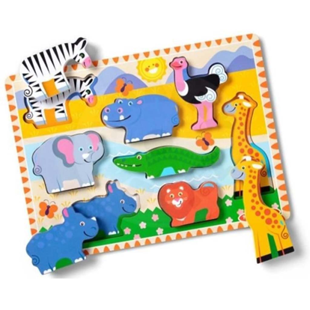Melissa & Doug: Zvieratá puzzle - Safari - Spin Master