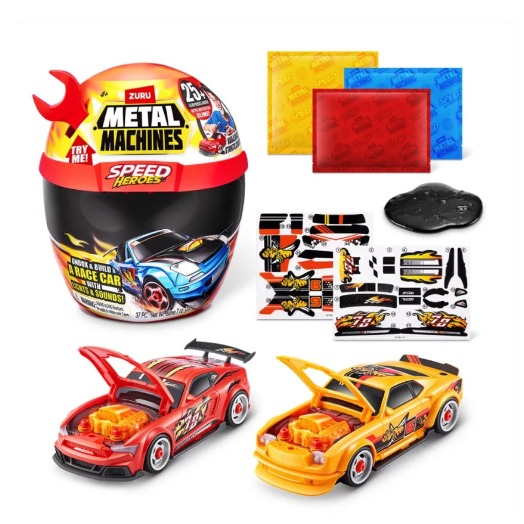 Metal Machines Speed Heroes prekvapujúca herná súprava v prilbe kép 2