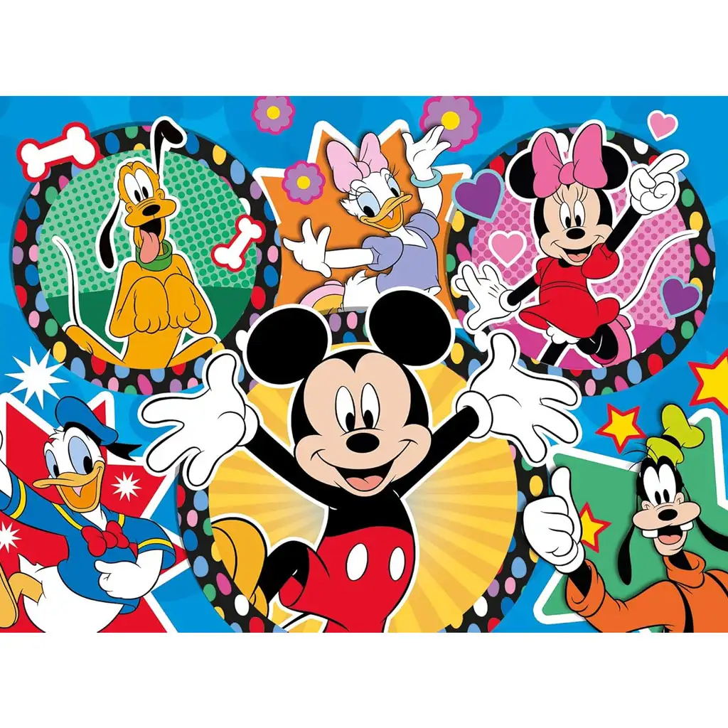 Mickey Mouse a priatelia 2 v 1 24-dielna Eco mini puzzle a omaľovánka 35x25cm – Lisciani kép 3