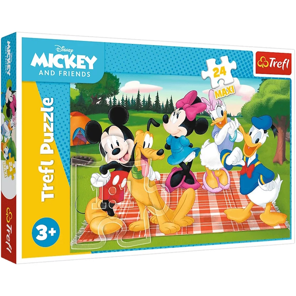 Mickey Mouse a priatelia: Piknik 24-dielne Maxi puzzle - Trefl