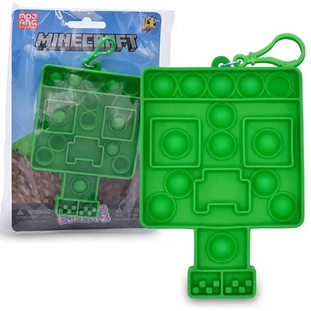 Minecraft Bubblers Mini Pop-it prekvapenie prívesok na kľúče 1ks