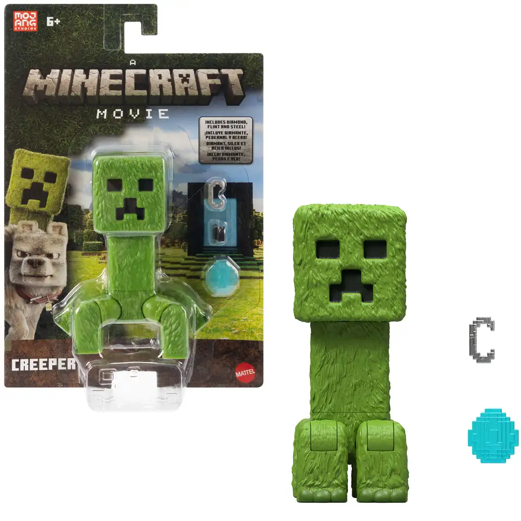 Minecraft: Filmová figúrka Creeper s doplnkami - Mattel