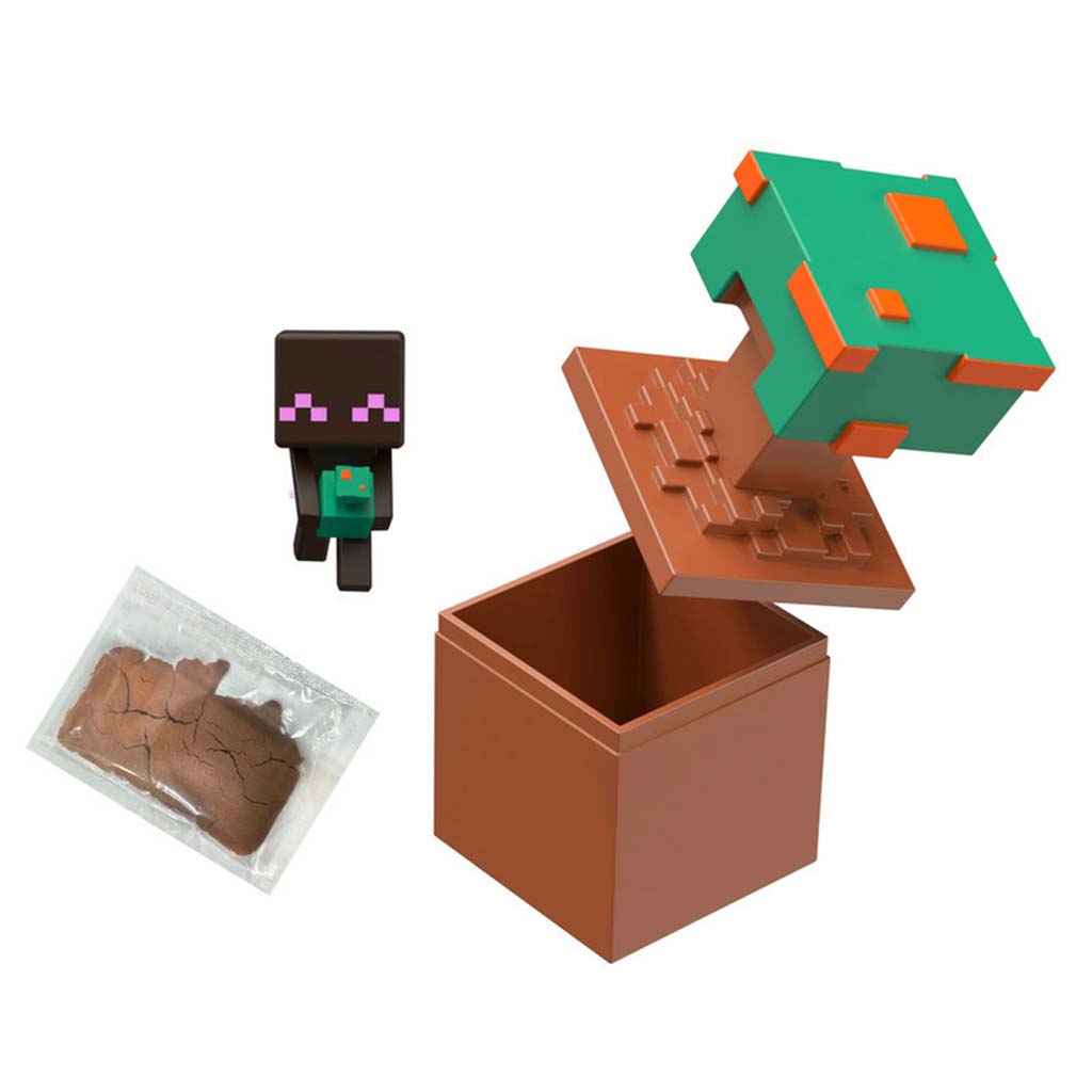 Minecraft Reveal minifigúrka v úložnom boxe - Azalea - Mattel