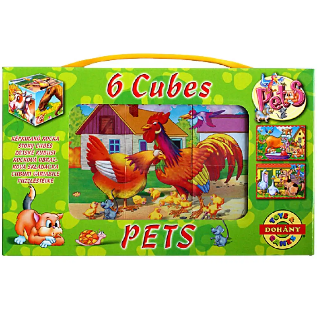 Mini rozprávkové kocky Zvieratká farma 6ks