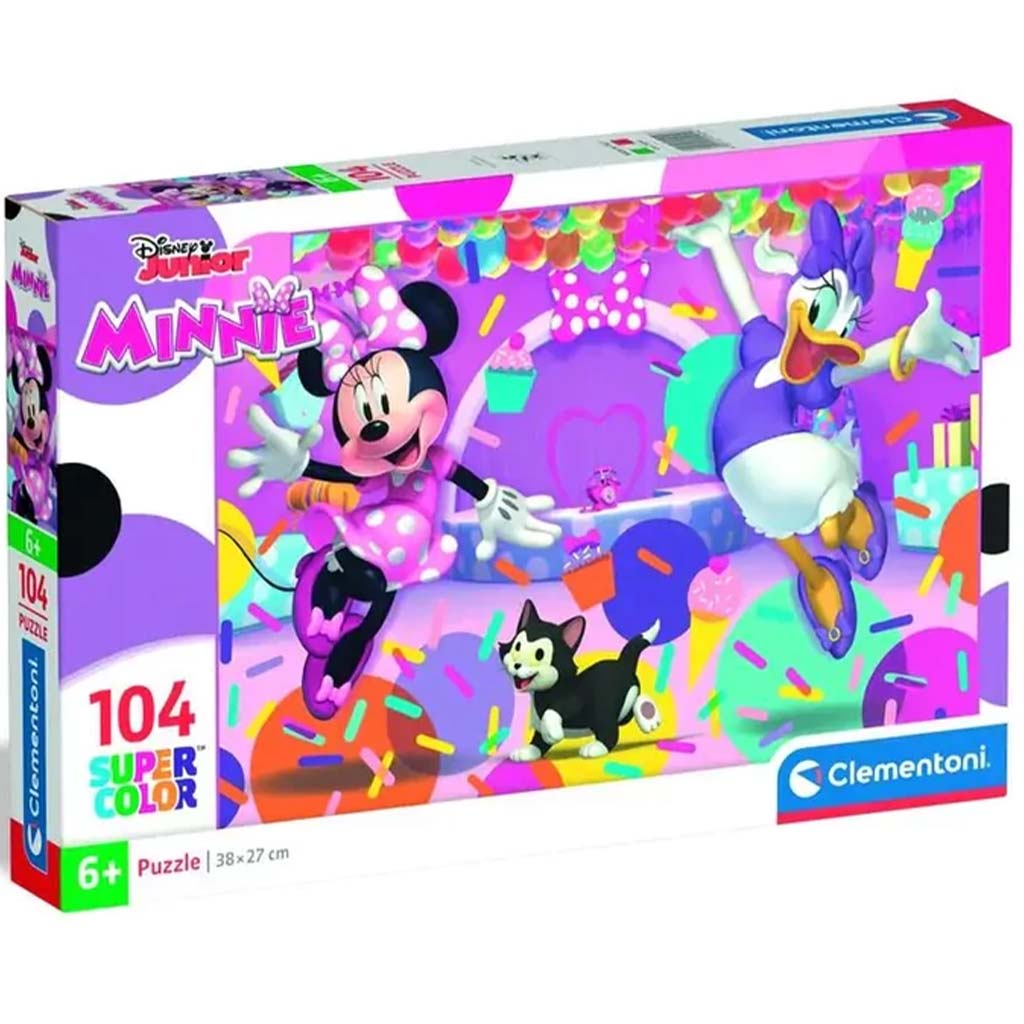 Minnie myš 104-dielne supercolor puzzle - Clementoni