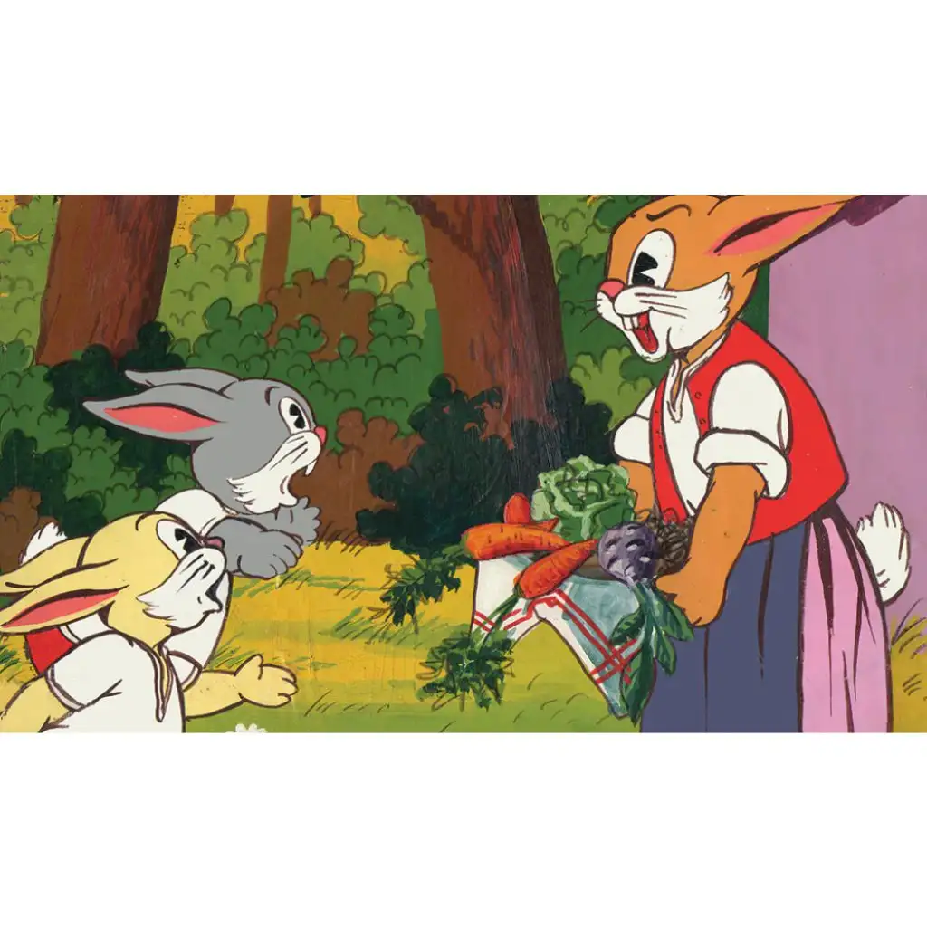 Mlsný Zajko diapozitív