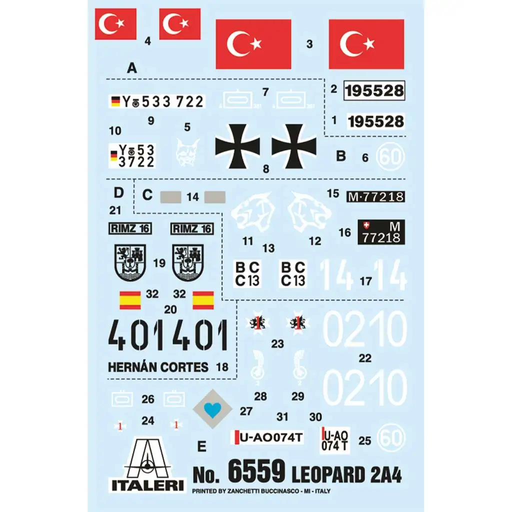 Model tanku Leopard 2A4 od Italeri v mierke 1/35 kép 5