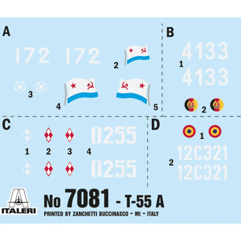 Model tanku T-55A od Italeri v mierke 1/72 kép 5
