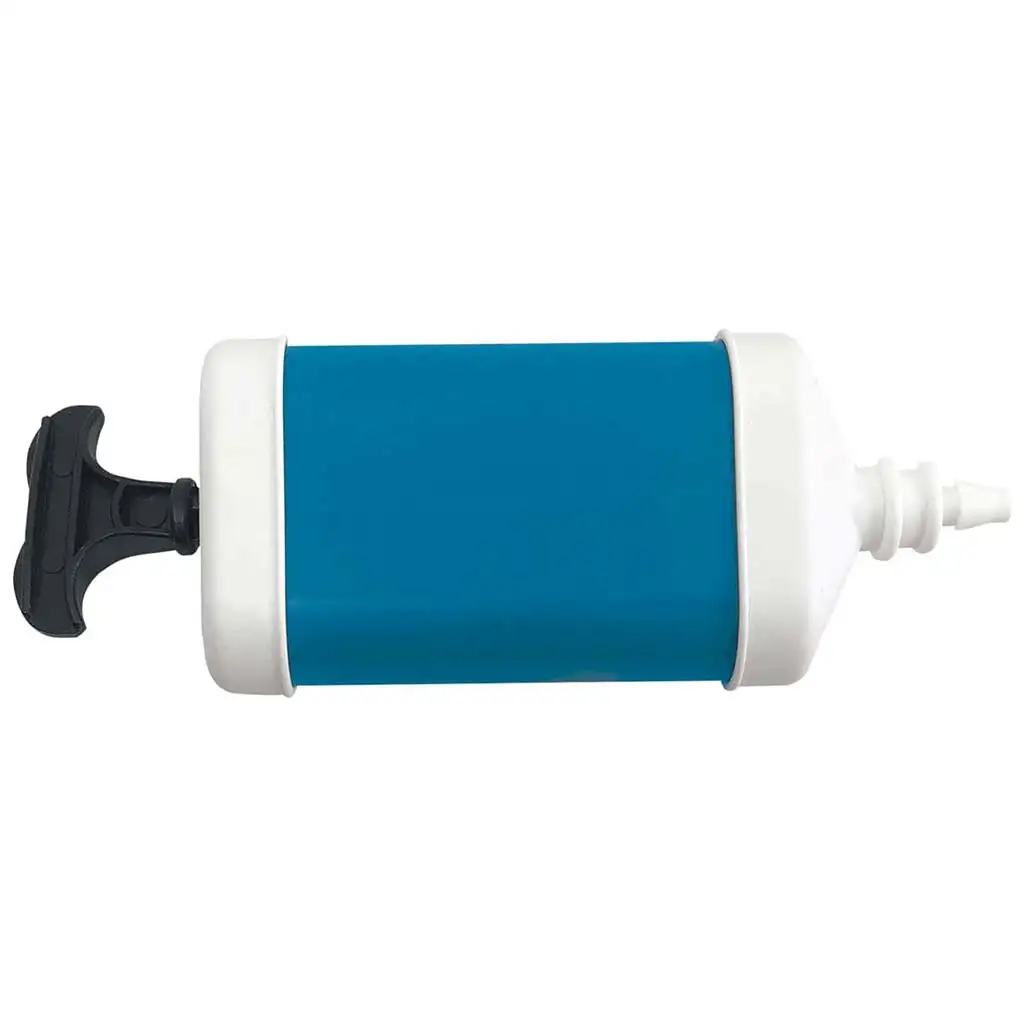 Modrá pumpa na balóny – ručná nafukovačka