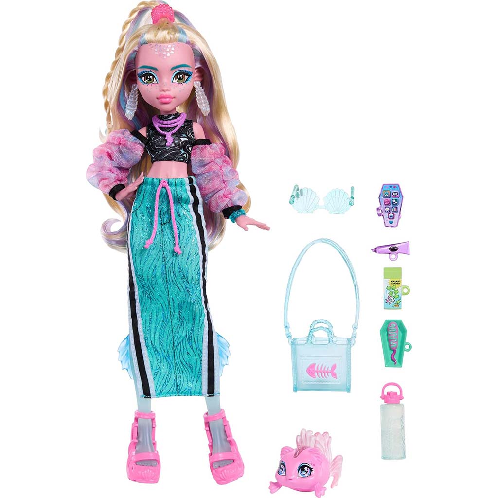 Monster High Lagoona Blue bábika s doplnkami - Mattel kép 4