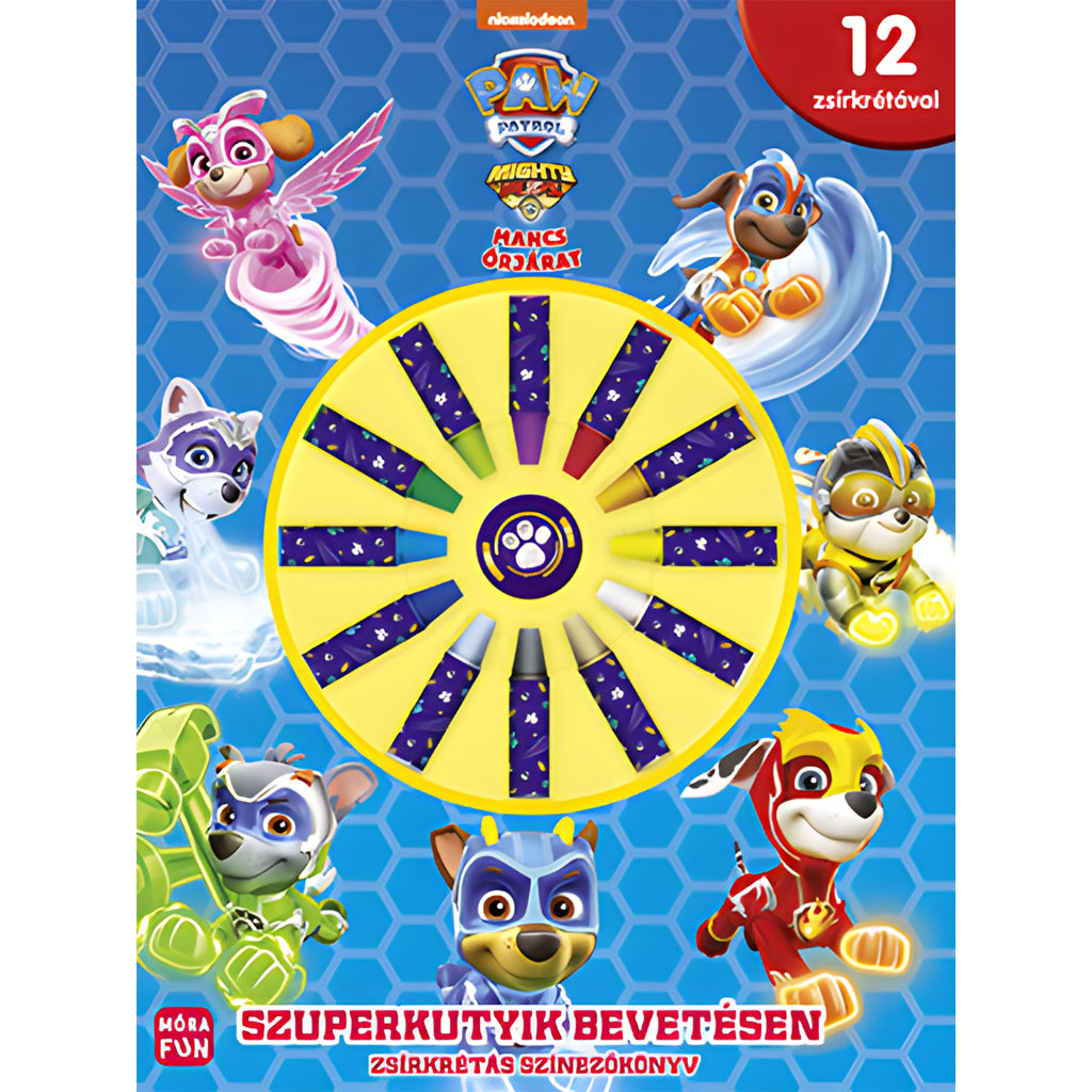Móra: Labková patrola - Mighty pups - Superpsíci v akcii omaľovánka s voskovkami